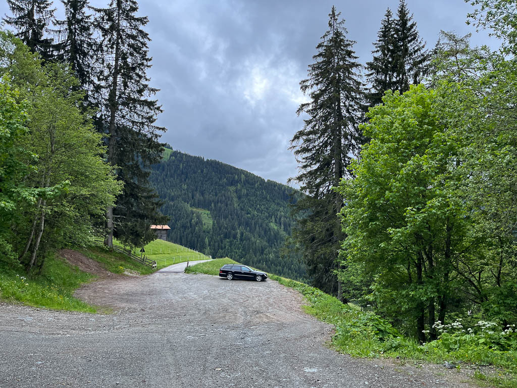 Parkplatz für Wanderungen zur Gratlspitz