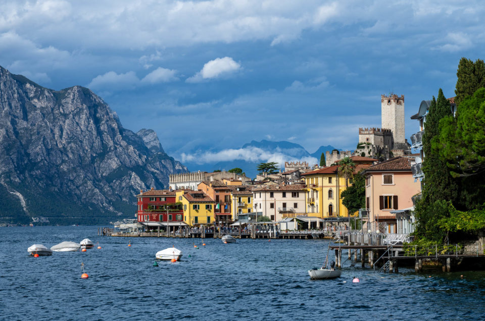 Malcesine vom Gardasee fotografiert