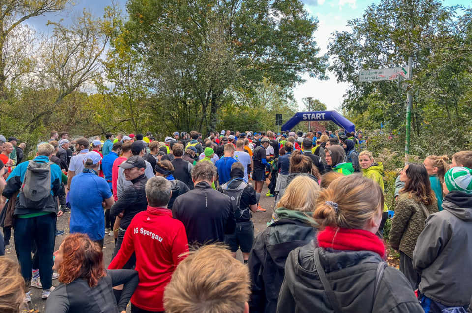 Am Start beim Mitteldeutschen Marathon 2024 von Leipzig nach Halle