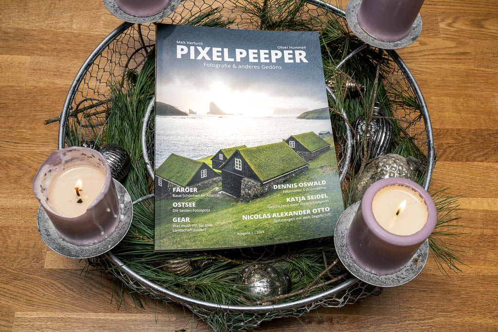 Das Pixelpeeper-Magazin in einem Adventskranz