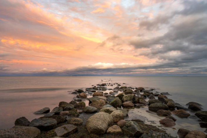 Die Schwedenbrücke am Südstrand von Göhren fotografieren